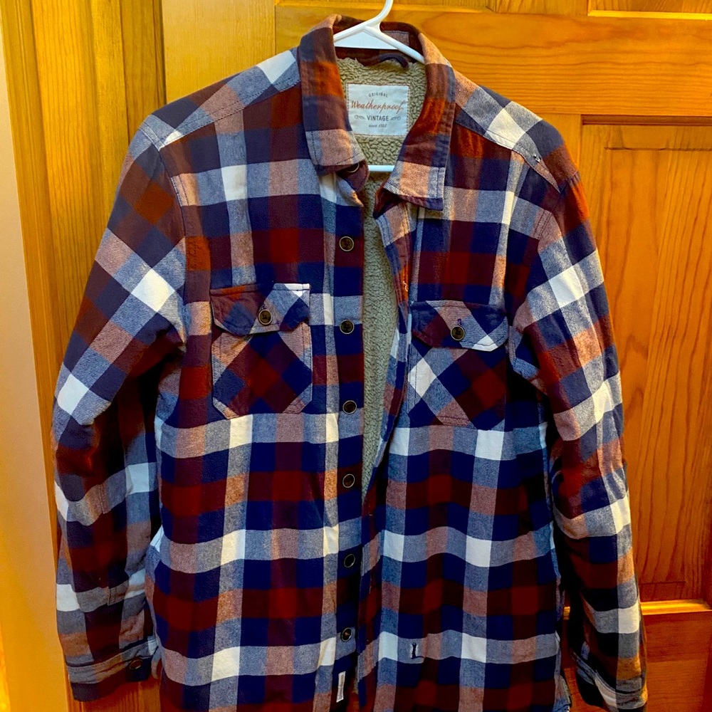 Sherpa lined flannel